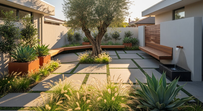 aménager une cour de 100m2
