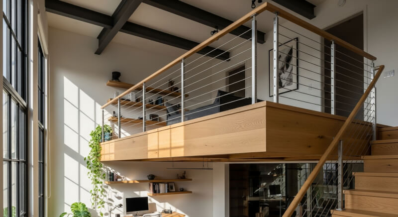 mezzanine en bois sur mesure